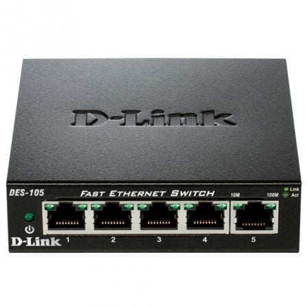 Switch D-Link DES-105 5 Puertos/ RJ-45 10/100 | TecnoSoft art dlk switch20des 105 1
