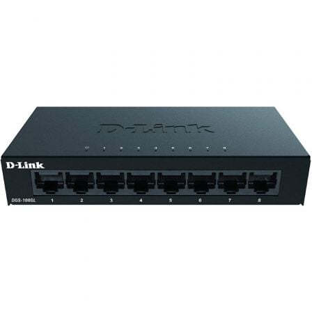 Switch D-Link DGS-108GL 8 Puertos/ RJ-45 10/100/1000 | TecnoSoft art dlk switch20dgs 108gl 1