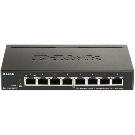 Switch D-Link DGS-1100-08PV2 8 Puertos/ RJ-45 10/100/1000 PoE | TecnoSoft art dlk switch20dgs 1100 08pv220e 1