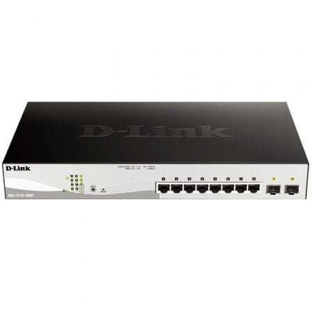 Switch Gestionable D-Link DGS-1210-10MP 10 Puertos/ RJ-45 10/100/1000/ PoE/ SFP | TecnoSoft art dlk switch20dgs 1210 10mp20e 1
