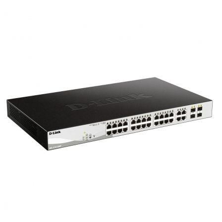 Switch D-Link Smart Plus DGS-1210-28MP 28 Puertos/ RJ-45 10/100/1000 PoE/ SFP | TecnoSoft art dlk switch20dgs 1210 28mp20e 1