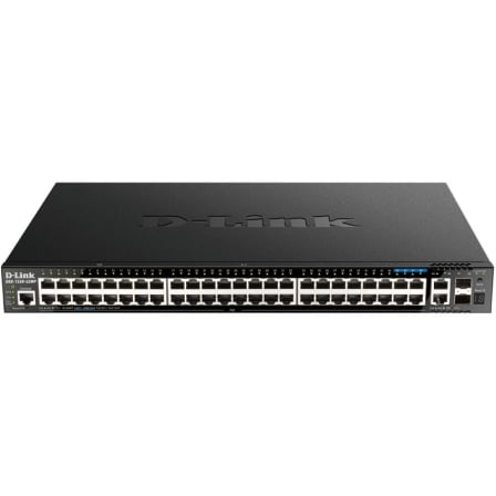 Switch Gestionable D-Link DGS-1520-52MP/E 52 Puertos/ RJ-45 2.5Gbps/ SFP/ PoE | TecnoSoft art dlk switch20dgs 1520 52mp20e 1