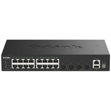 Switch Gestionable D-Link DGS-1530-20/E 16 Puertos/ RJ-45 10/100/1000 | TecnoSoft art dlk switch20dgs 1530 2020e 1
