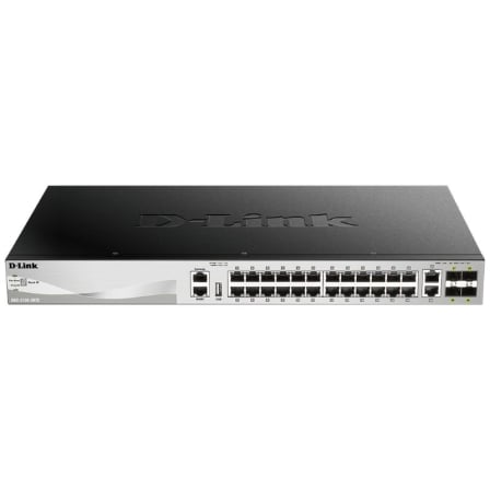 Switch Gestionable D-Link DGS-3130-30S/E 28 Puertos/ RJ-45 10/100/1000/ SFP | TecnoSoft art dlk switch20dgs 3130 30s20e 1