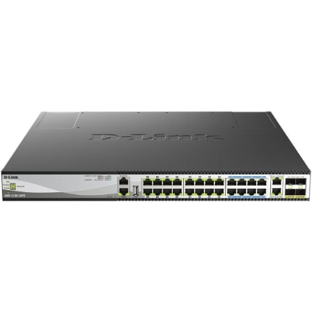Switch D-Link DMS-3130-30PS/E 24 Puertos/ RJ-45 Gigabit 10Gbps/ PoE/ SFP | TecnoSoft art dlk switch20dms 3130 30ps 1