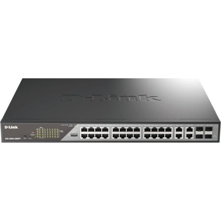 Switch Gestionable D-Link DSS-200G-28MPP 24 Puertos/ RJ-45 10/100/1000/ PoE++/ SFP | TecnoSoft art dlk switch20dss 200g 28mpp 1