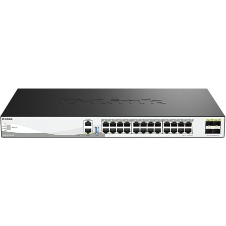 Switch Gestionable D-Link DXS-3130-28/E 24 Puertos/ RJ-45 10Gbps/ SFP/ PoE | TecnoSoft art dlk switch20dxs 3130 2820e 1