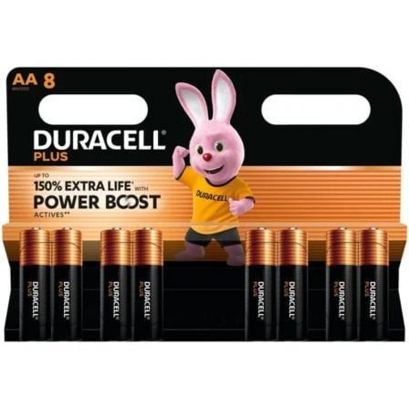 Pack de 8 Pilas AA Duracell Plus Power Boost DPBLR6B8/ 1.5V/ Alcalinas | TecnoSoft art drc pila20dpblr6b8 1