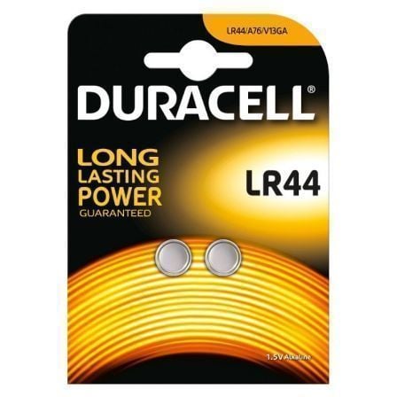 Pack de 2 Pilas de Botón Duracell LR44/ 1.5V/ Alcalinas | TecnoSoft art drc pila20lr44 1
