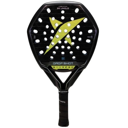 Pala de Pádel Drop Shot Cyber Attack 2026/ Negra | TecnoSoft art drsh pala20pad20cyber20atk2026 1