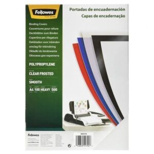 Portadas de Polipropileno Fellowes 54770/ A4/ 500 Micras/ 100 unidades/ Helado Claro | TecnoSoft art fell portada 54770 1