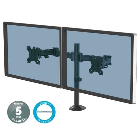 Soporte de Mesa para 2 Monitores Fellowes 8502601/ hasta 8kg | TecnoSoft art fell sop208502601 1
