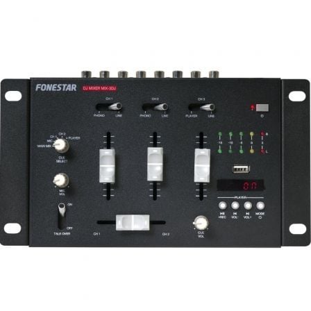Mesa de Mezclas Fonestar MIX-3DJ | TecnoSoft art fone mes20mix 3dj 1