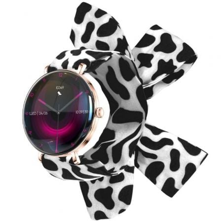Forever Smartwatch Lucca SB-370/ Notificaciones/ Frecuencia Cardiaca/ Oro Rosa/ Incluye Correa Moteada | TecnoSoft art frv reloj20sb 37020rg20sb 1