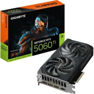 Tarjeta Gráfica Gigabyte GeForce RTX 5060 Ti WindForce OC/ 8GB GDDR7 | TecnoSoft art gig gf rtx5060ti winf oc 8g 1
