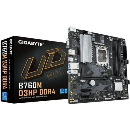Placa Base Gigabyte B760M D3HP DDR4 Socket 1700/ DDR4/ PCIe 4.0/ Micro ATX | TecnoSoft art gig pb20b760m20d3hp20ddr4 1