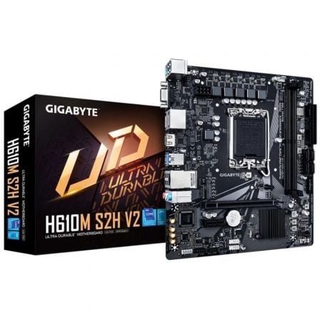 Placa Base Gigabyte H610M S2H V2 Socket 1700/ DDR5/ PCIe 4.0/ Micro ATX | TecnoSoft art gig pb20h610m20s2h20v2 1