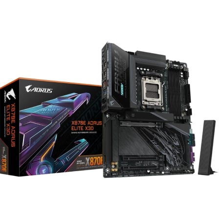 Placa Base Gigabyte X870E A ELITE X Socket AM5/ DDR5/ PCIe 5.0 | TecnoSoft art gig pb20x870e20a20elite20x 1