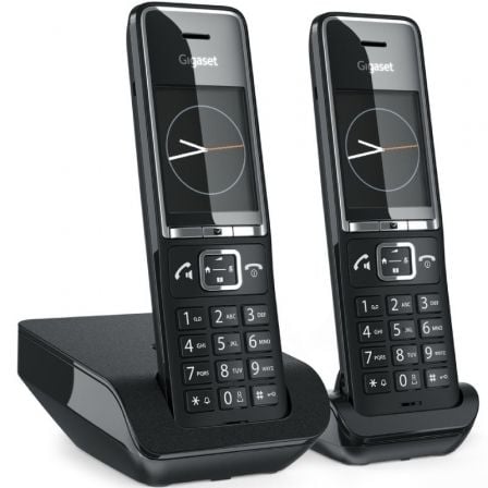 Teléfono Inalámbrico Gigaset Comfort 550/ Pack DUO/ Negro | TecnoSoft art giga tel comf 550 duo bk 1
