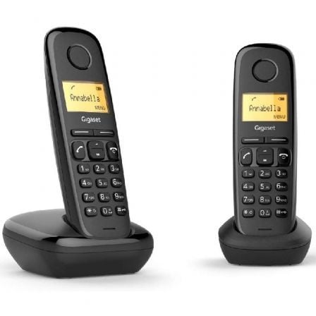 Teléfono Inalámbrico Gigaset A270/ Pack DUO/ Negro | TecnoSoft art giga tel20a27020duo20bk 1