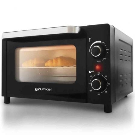 Horno de Sobremesa Grunkel HR-10MINI/ 1600W/ Capacidad 10L/ Negro | TecnoSoft art grk pae horno20hr 10mini 1