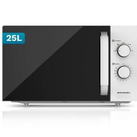 Microondas Grunkel MW-25EASY/ 850W/ Capacidad 25L/ Blanco | TecnoSoft art grk pae mic20mw 25easy 1