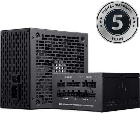 Fuente de Alimentación Hiditec BZX850 V2/ 850W/ Ventilador 14cm/ 80 Plus Bronze | TecnoSoft art hid fuente20850w20bzx85020bz20v2 1