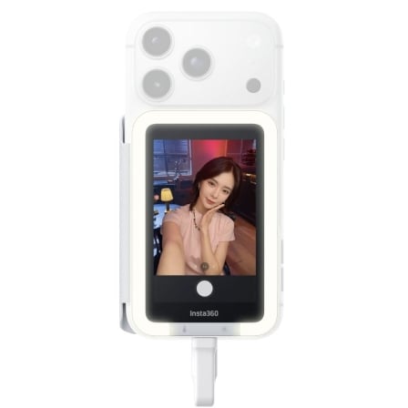 Pantalla Selfie Insta360 Snap/ Con Luz/ Blanco | TecnoSoft art ist foco snap luz wh 1