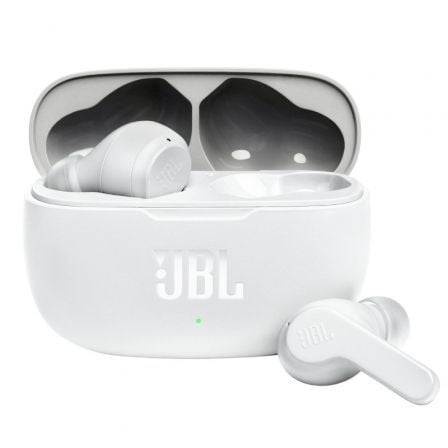Auriculares Bluetooth JBL Wave 200TWS con estuche de carga/ Autonomía 5h/ Blancos | TecnoSoft art jbl aur20wave20200tws20wh 1