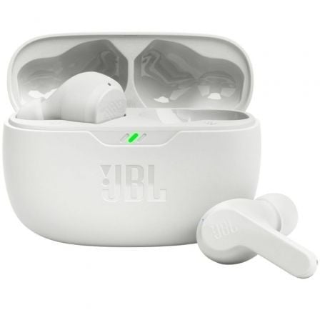 Auriculares Bluetooth JBL Wave Beam con estuche de carga/ Autonomía 8h/ Blanco | TecnoSoft art jbl aur20wave20beam20wh 1