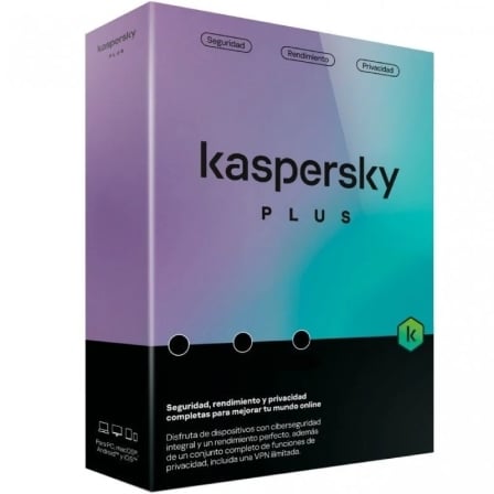 Antivirus Kaspersky Plus/ 5 Dispositivos/ 1 Año | TecnoSoft art kas antivi20plus205l201y20v2 1