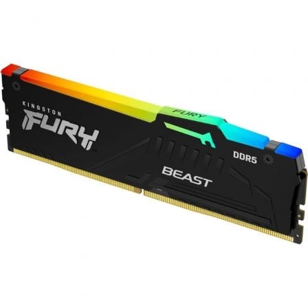 Memoria RAM Kingston FURY Beast RGB EXPO 32GB/ DDR5/ 6000MHz/ 1.35V/ CL30/ DIMM | TecnoSoft art kin fb20kf560c30bbea 32 1