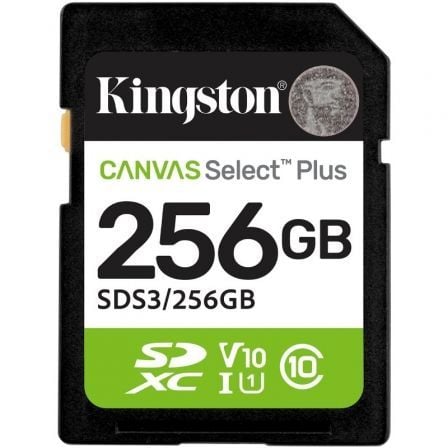 Tarjeta de Memoria Kingston CANVAS Select Plus 256GB SD XC/ Clase 10/ 150MBs | TecnoSoft art kin sd20sds320256gb 1