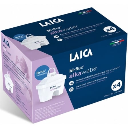 Filtros BI-FLUX Alka Water Laica K4MEU01/ Pack 4 | TecnoSoft art lai pae filt20alka20water204u 1