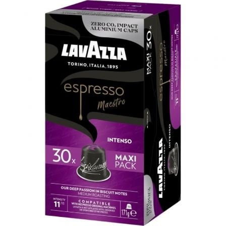 Cápsula Lavazza Espresso Maestro Intenso para cafeteras Nespresso/ Caja de 30 | TecnoSoft art lav cafe20esp20maes20int2030c 1