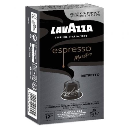 Cápsula Lavazza Espresso Maestro Ristretto para cafeteras Nespresso/ Caja de 10 | TecnoSoft art lav cafe20esp20maes20ris2010c 1