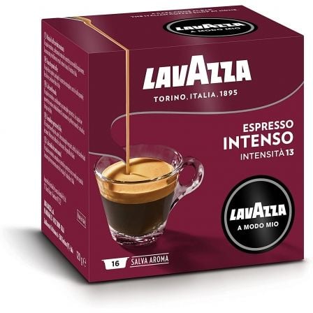 Cápsula Lavazza Intensamente para cafeteras A Modo Mio/ Caja de 16 | TecnoSoft art lav cafe20intensamente 1