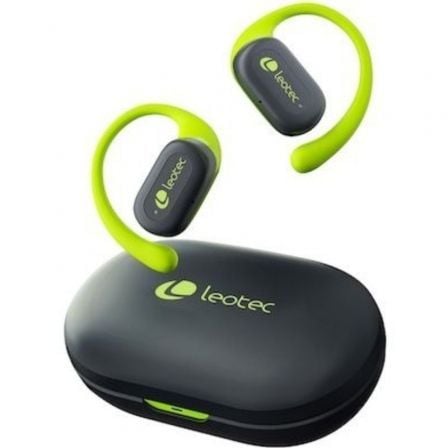 Auriculares Deportivos Bluetooth Leotec Open Air Zenith Sport con estuche de carga/ Autonomía 6.5h/ Lima | TecnoSoft art leo aur20letws01g 1