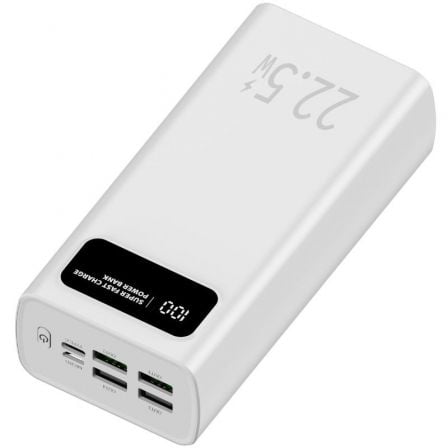 Powerbank 30000mAh Leotec LEPOW30W22W/ 22.5W/ Blanca | TecnoSoft art leo bat20powbnk2022205203000020wh 1