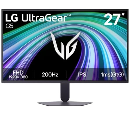 Monitor Gaming LG UltraGear G5 27G523B-B 27″/ Full HD/ 1ms/ 200Hz/ IPS/ Negro | TecnoSoft art lg m2027g523b b 1