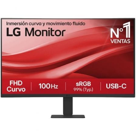 Monitor Curvo LG 27U421A-B 27″/ Full HD/ Negro | TecnoSoft art lg m2027u421a b 1