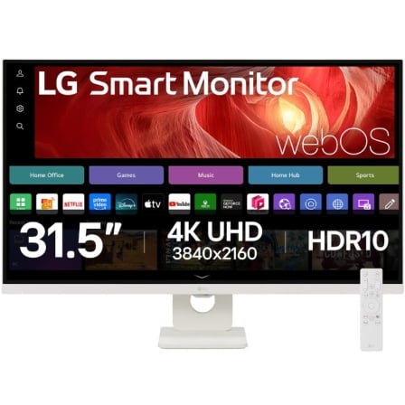 Smart Monitor LG 32U721SA-W 31.5″/ 4K/ Multimedia/ Smart TV/ Blanco | TecnoSoft art lg m2032u721sa w 1