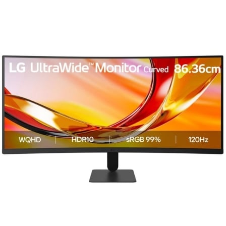 Monitor Profesional Ultrapanorámico Curvo LG 34U601B-B 34″/ WQHD/ Negro | TecnoSoft art lg m2034u601b b 1