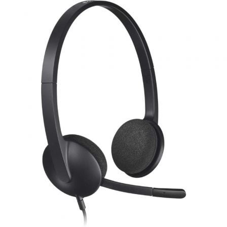 Auriculares Logitech H340/ con Micrófono/ USB/ Negros | TecnoSoft art log aur20981 000475 1