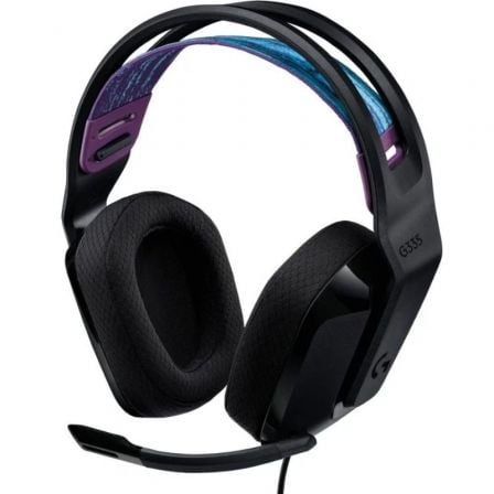 Auriculares Gaming con Micrófono Logitech G335/ Jack 3.5/ Negros | TecnoSoft art log aur20g33520bk 1