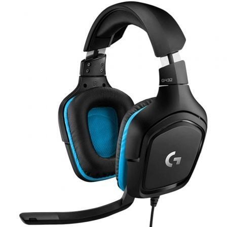 Auriculares Gaming con Micrófono Logitech G432/ USB 2.0/ Jack 3.5/ Negros | TecnoSoft art log aur20g432 1