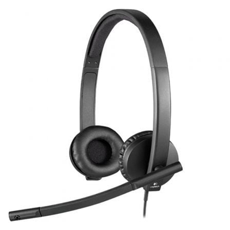 Auriculares Logitech H570E/ con Micrófono/ USB/ Negros | TecnoSoft art log aur20h570e 1