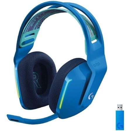 Auriculares Gaming Inalámbricos con Micrófono Logitech G733/ Azules | TecnoSoft art log aur20inal20g73320bl 1