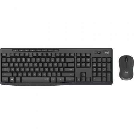 Teclado y Ratón Inalámbricos Logitech Silent Touch MK295/ Grafito | TecnoSoft art log desk20920 009798 1