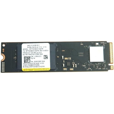 Disco SSD Micron 2400 512GB/ M.2 2280 PCIe Gen4/ Full Capacity | TecnoSoft art mcn ssd mtfdkba512qfm 1